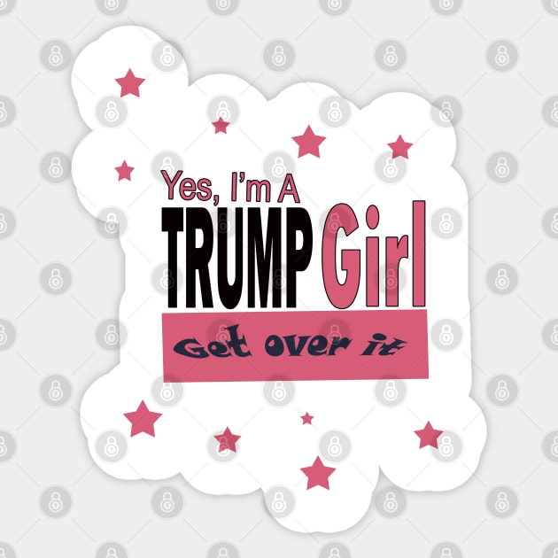 Trump girl Sticker by sayed20
